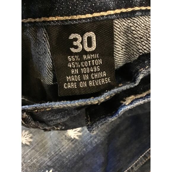 Victorious Urban Couture Rare Jean Denim Shorts Mens Sz 30 Big Mary Jane 90s Y2K - Picture 5 of 7